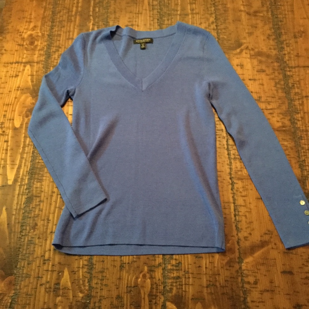 Banana Republic periwinkle sweater, SP, EUC
